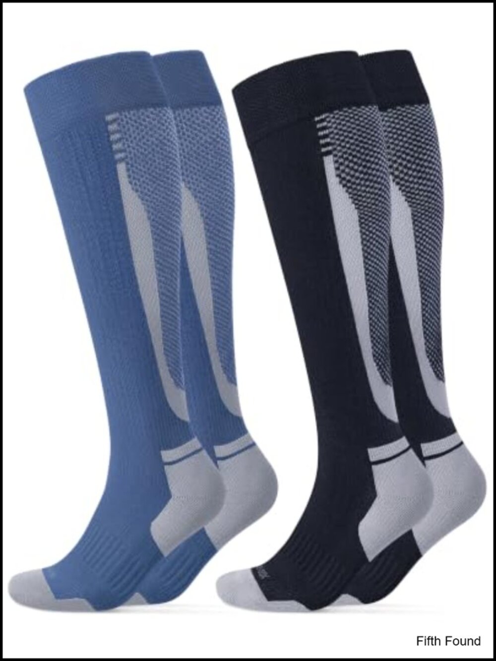 Bamboo Viscose Compression Knee-High Socks 20-30 mmHg Running Travel